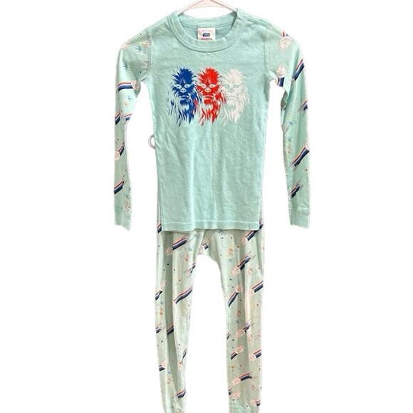 Hanna Andersson Star Wars Chewie LJ PJs, VGUC (minor fading), Sz 130cm (8) (8B) - Picture 1 of 7